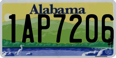 AL license plate 1AP7206
