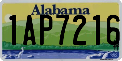 AL license plate 1AP7216