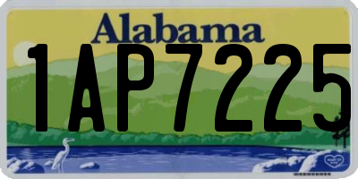 AL license plate 1AP7225