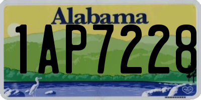 AL license plate 1AP7228