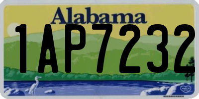 AL license plate 1AP7232