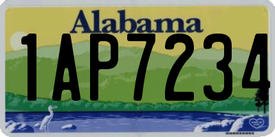 AL license plate 1AP7234