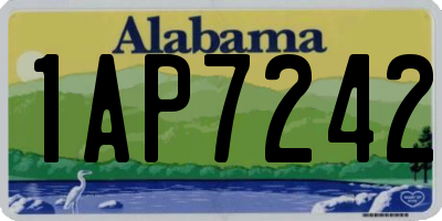 AL license plate 1AP7242