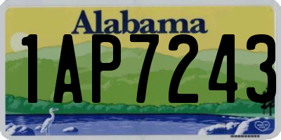 AL license plate 1AP7243