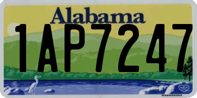 AL license plate 1AP7247