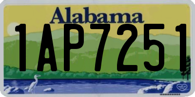 AL license plate 1AP7251