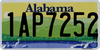 AL license plate 1AP7252