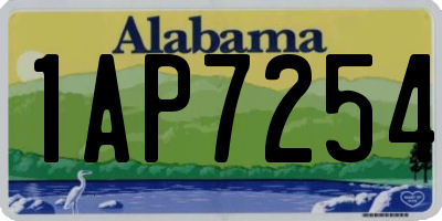 AL license plate 1AP7254