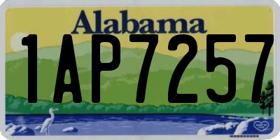 AL license plate 1AP7257