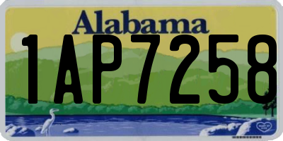 AL license plate 1AP7258