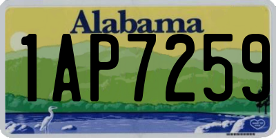 AL license plate 1AP7259