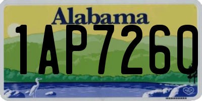 AL license plate 1AP7260