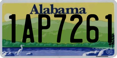 AL license plate 1AP7261