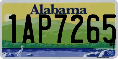 AL license plate 1AP7265
