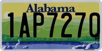 AL license plate 1AP7270