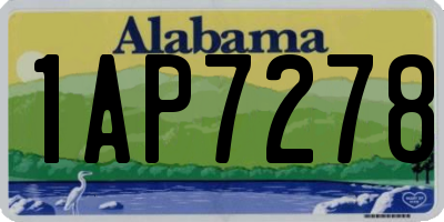 AL license plate 1AP7278