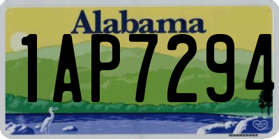 AL license plate 1AP7294
