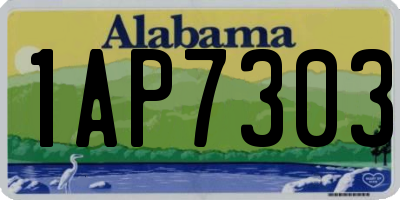 AL license plate 1AP7303