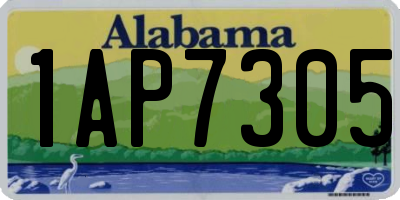 AL license plate 1AP7305