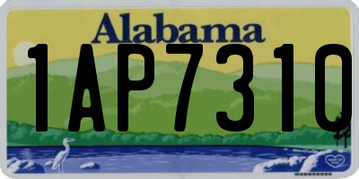 AL license plate 1AP7310