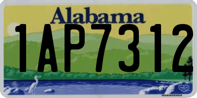 AL license plate 1AP7312