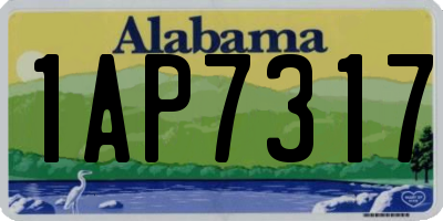AL license plate 1AP7317