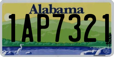 AL license plate 1AP7321