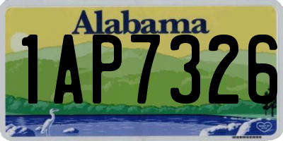 AL license plate 1AP7326