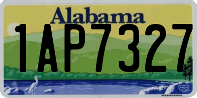 AL license plate 1AP7327