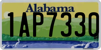 AL license plate 1AP7330