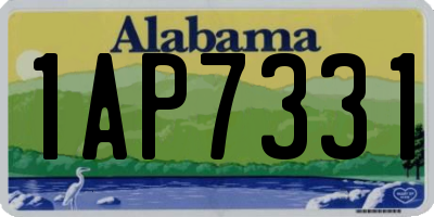 AL license plate 1AP7331