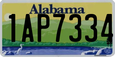 AL license plate 1AP7334