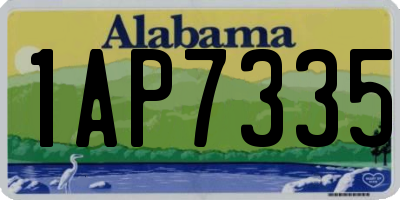 AL license plate 1AP7335