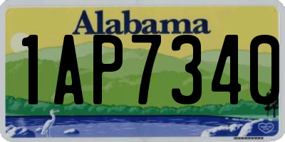 AL license plate 1AP7340