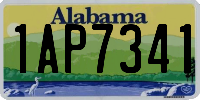 AL license plate 1AP7341