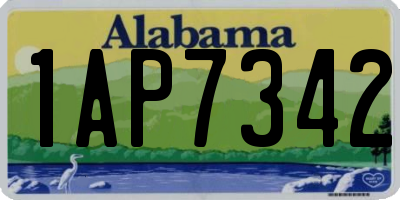 AL license plate 1AP7342