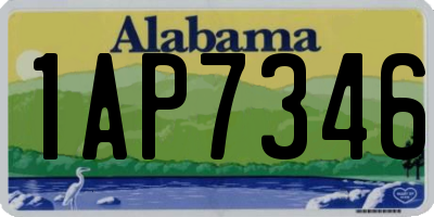 AL license plate 1AP7346