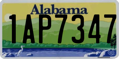 AL license plate 1AP7347