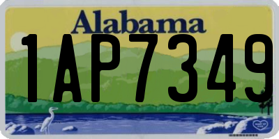 AL license plate 1AP7349