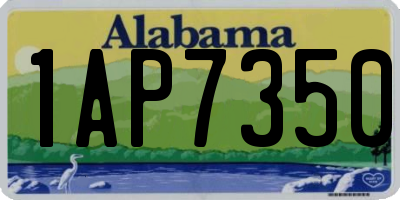 AL license plate 1AP7350