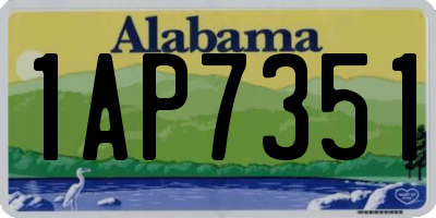 AL license plate 1AP7351