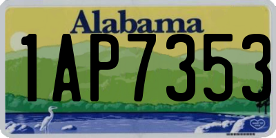 AL license plate 1AP7353