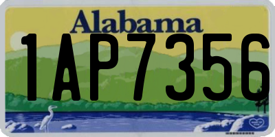 AL license plate 1AP7356