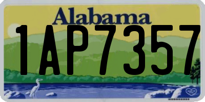 AL license plate 1AP7357