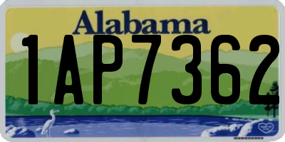 AL license plate 1AP7362