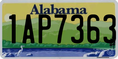 AL license plate 1AP7363