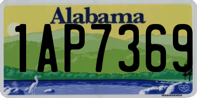 AL license plate 1AP7369