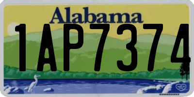 AL license plate 1AP7374