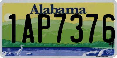 AL license plate 1AP7376