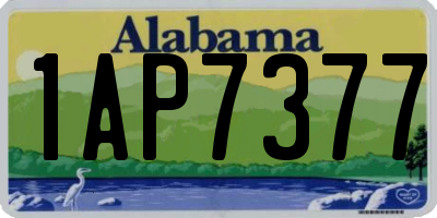 AL license plate 1AP7377